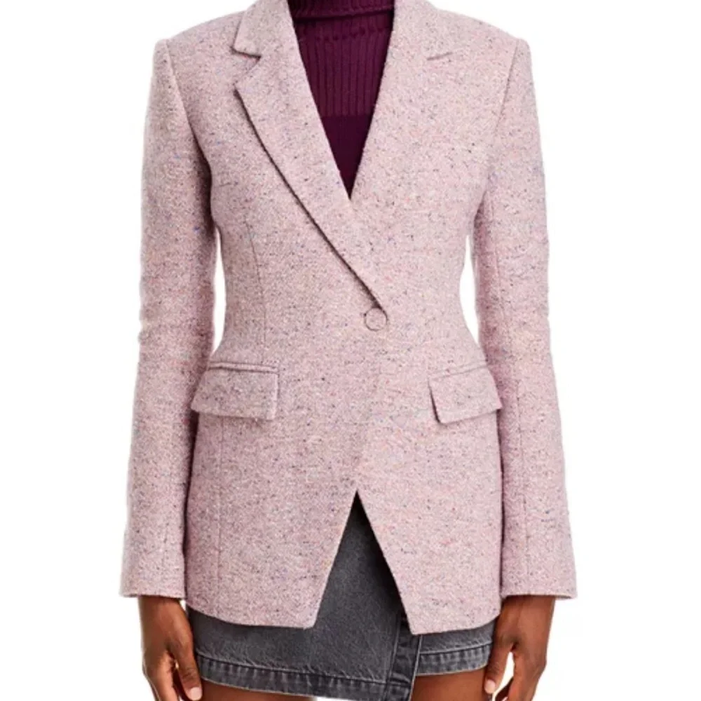Derek Lam Light Pink Tweed Blazer Noah single breasted - Picture 4 of 7